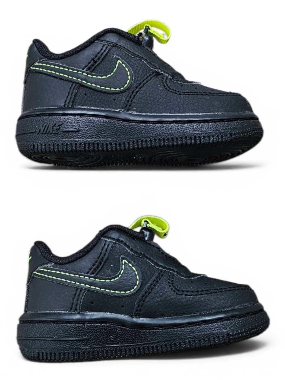 Nike Force 1 LV8 Toddler Black Volt 4C - Picture 6 of 11